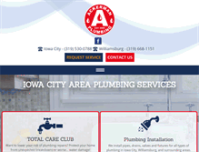 Tablet Screenshot of ackerman-plumbing.com